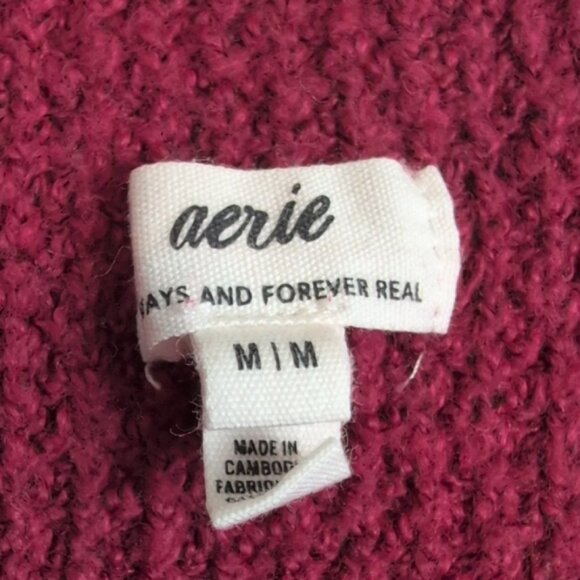 Aerie Maroon Button-Up Sweater - Picture 4 of 4